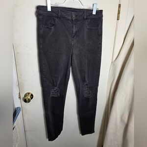 American Eagle Charcoal Gray Hi-Rise Jegging Women's Size 14